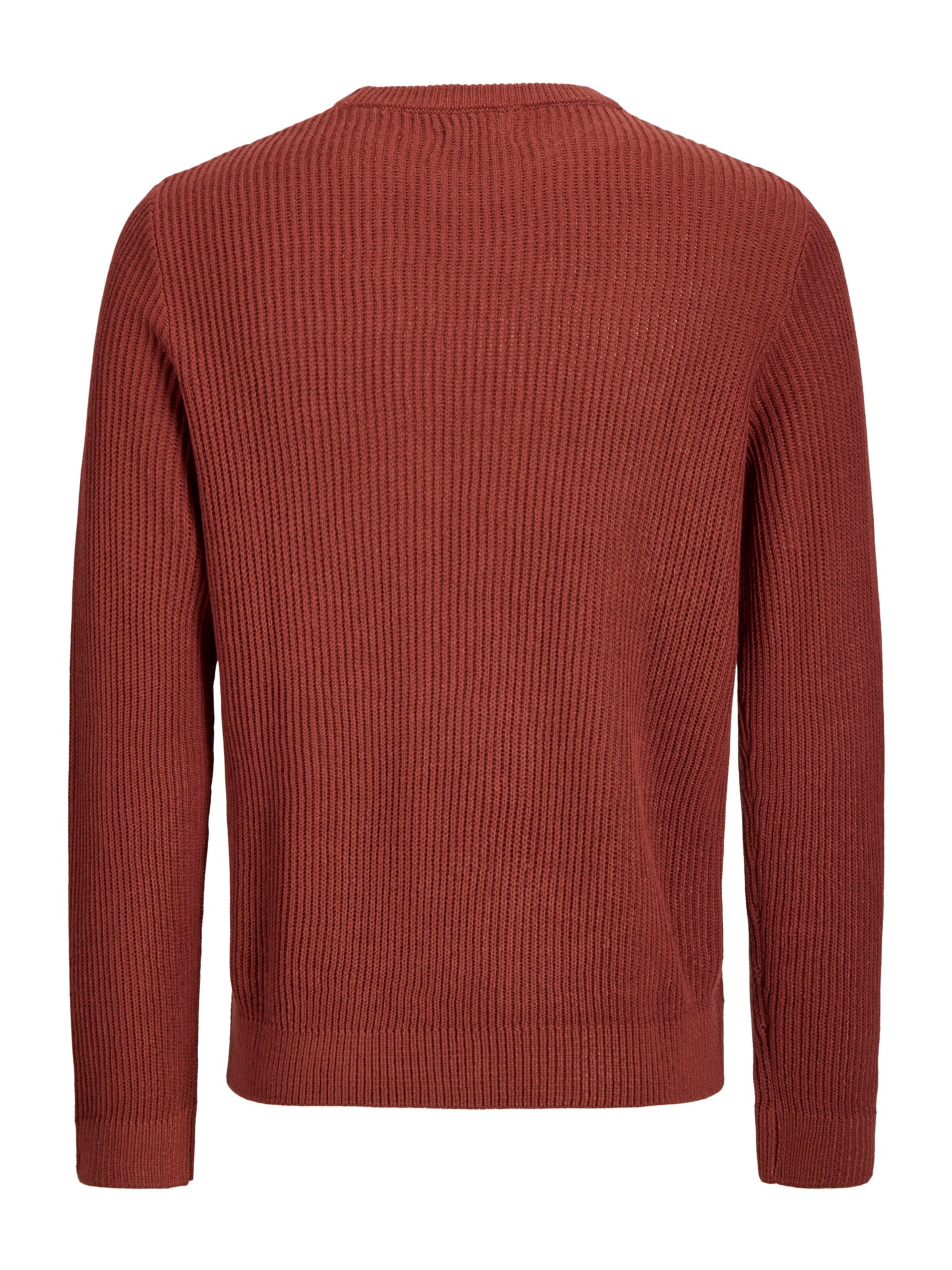 JACK & JONES Pullover 'JJPANNEL' in Rot