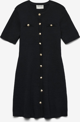 Robes en maille 'AWCPicco' Vero Moda Curve en noir : devant