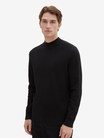 TOM TAILOR Sweater in Black