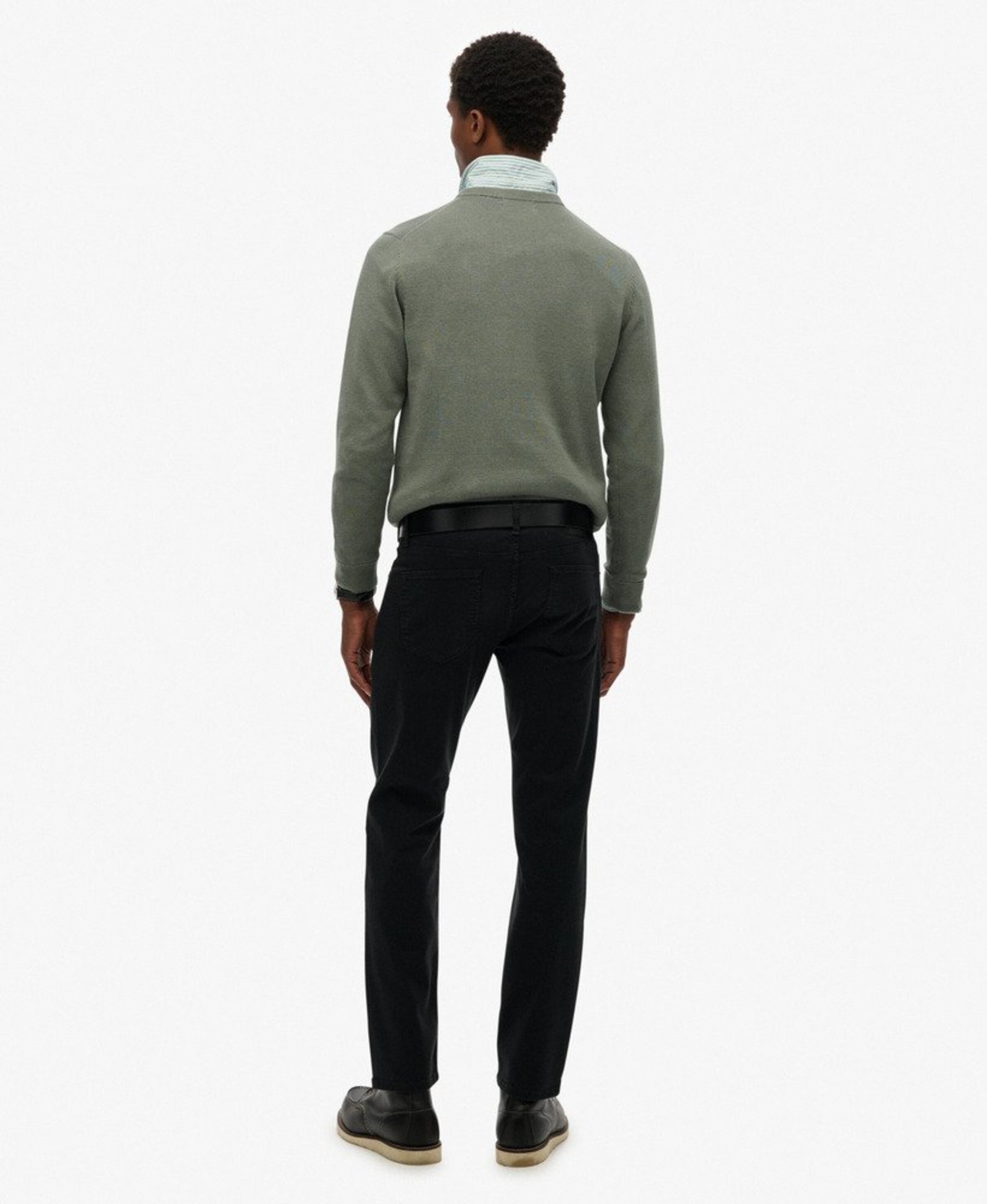 Superdry & Co Slimfit Broek in Zwart