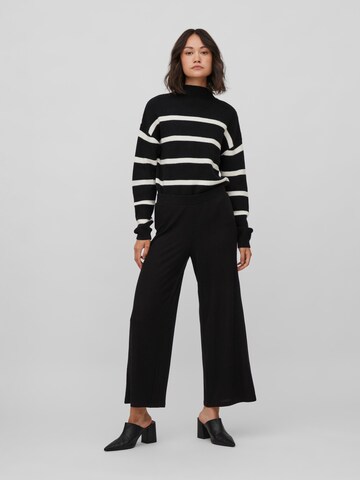 Wide Leg Pantalon 'RIBBI' Vila Petite en noir