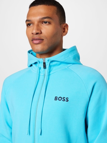 BOSS Sweat jacket 'Saggy' in Blue
