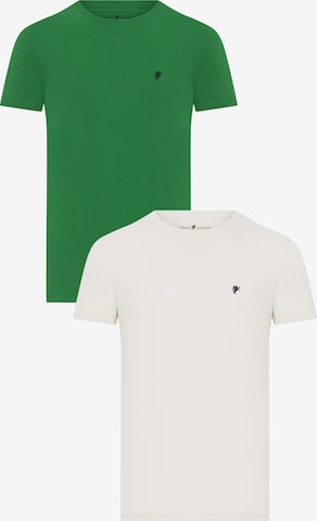 T-Shirt DENIM CULTURE en vert : devant