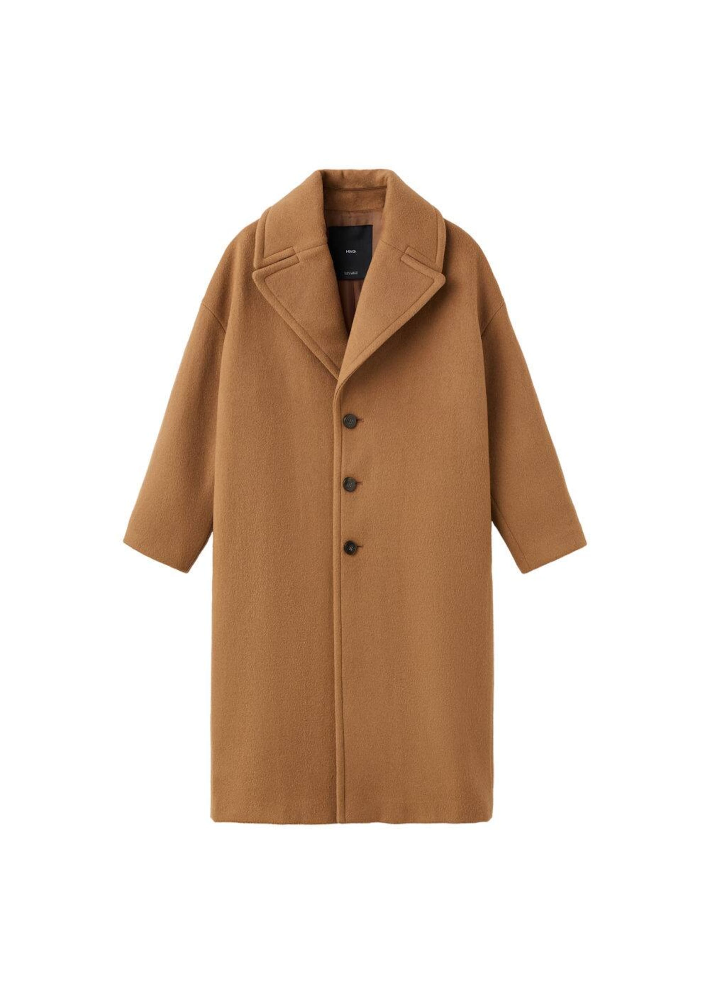 MANGO Mantel 'Love3' in Braun: Vorderseite