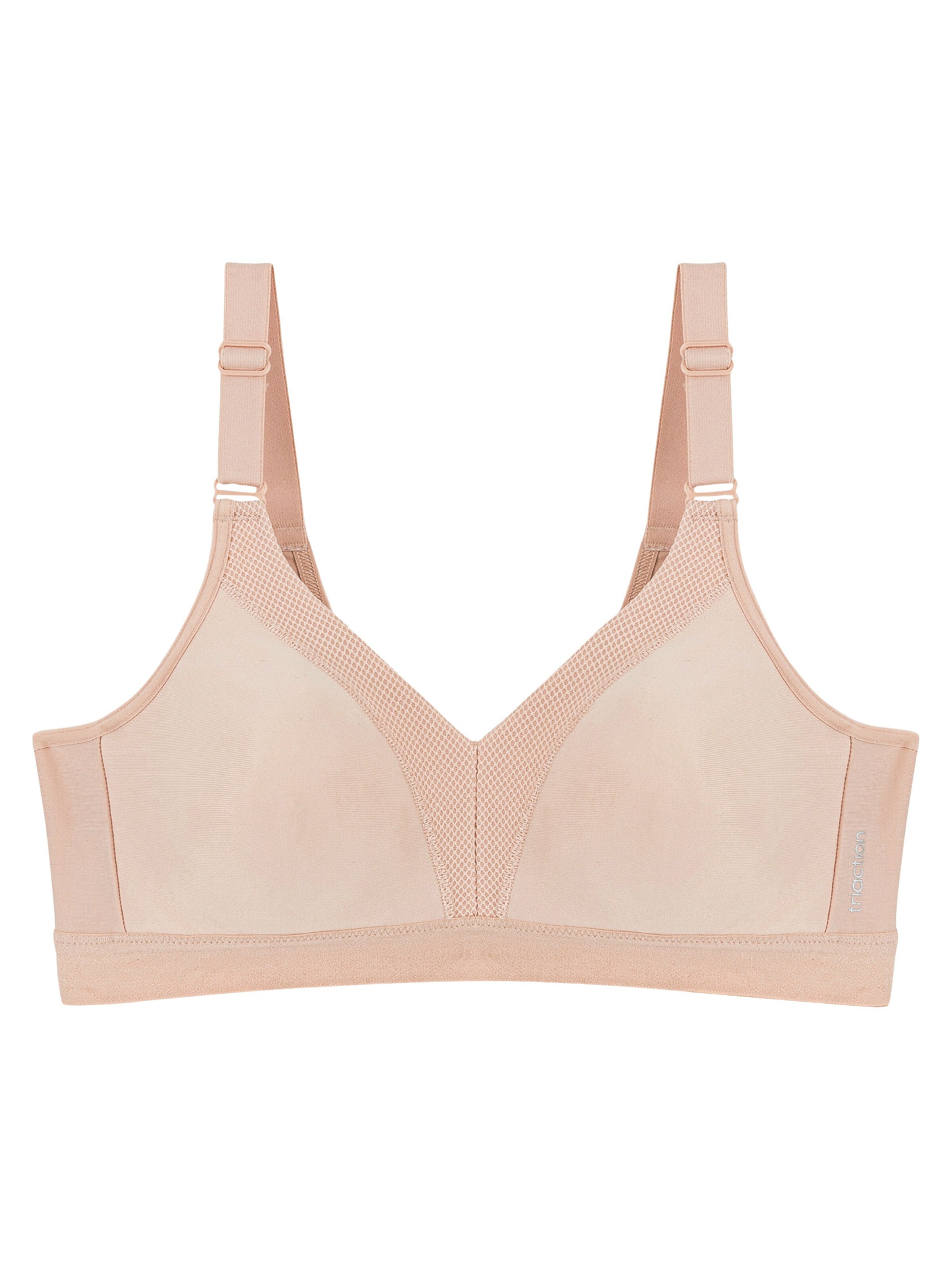 Triumph Triaction Minimiser Bra 'Wellness' in Beige: front