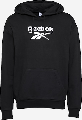 Sweat-shirt Reebok en noir : devant