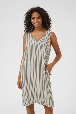 Kaffe Jurk 'Milia' in Beige: voorkant
