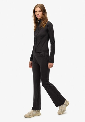 Superdry Flared Broek in Zwart