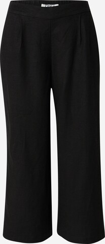 ONLY Wide leg Pleat-front trousers 'ONLCARISA' in Black: front