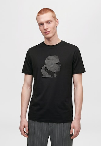 Karl Lagerfeld Majica | črna barva: sprednja stran