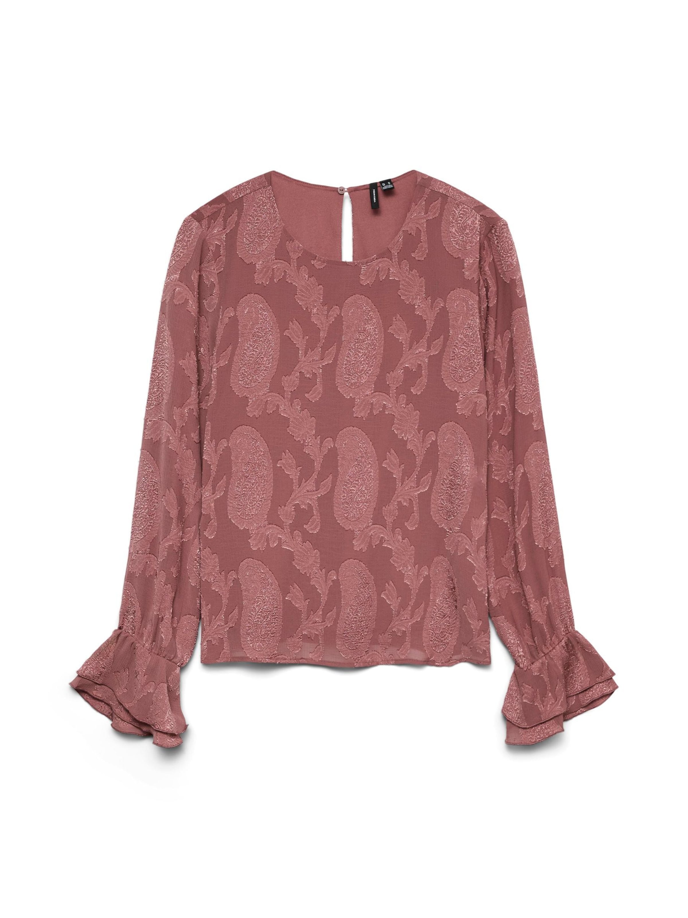 VERO MODA Blouse 'VMMishi' in Roze: voorkant