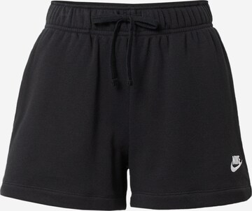 Pantaloni 'Club Fleece' de la Nike Sportswear pe negru: față