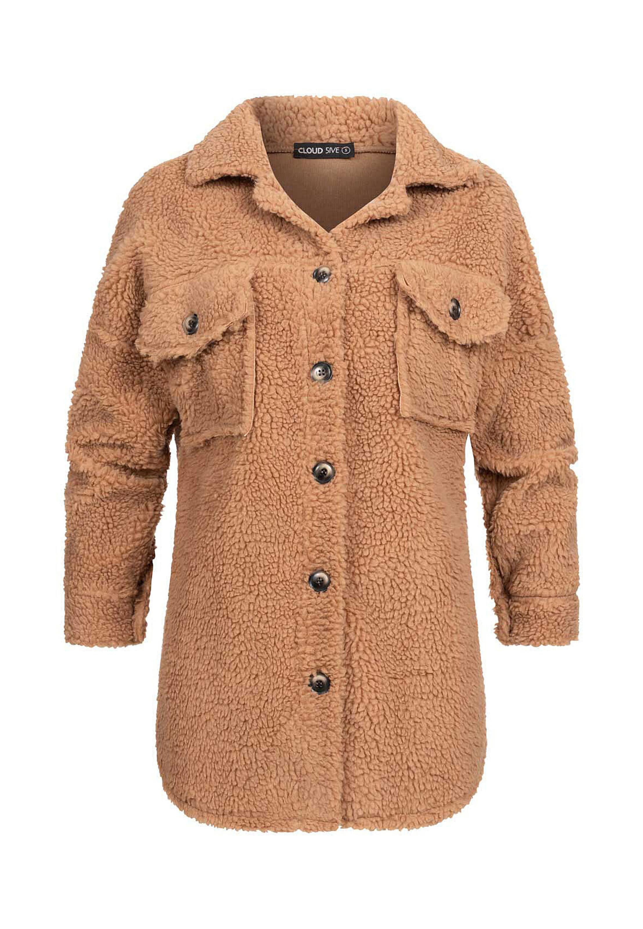 Veste mi-saison Cloud5ive en beige : devant