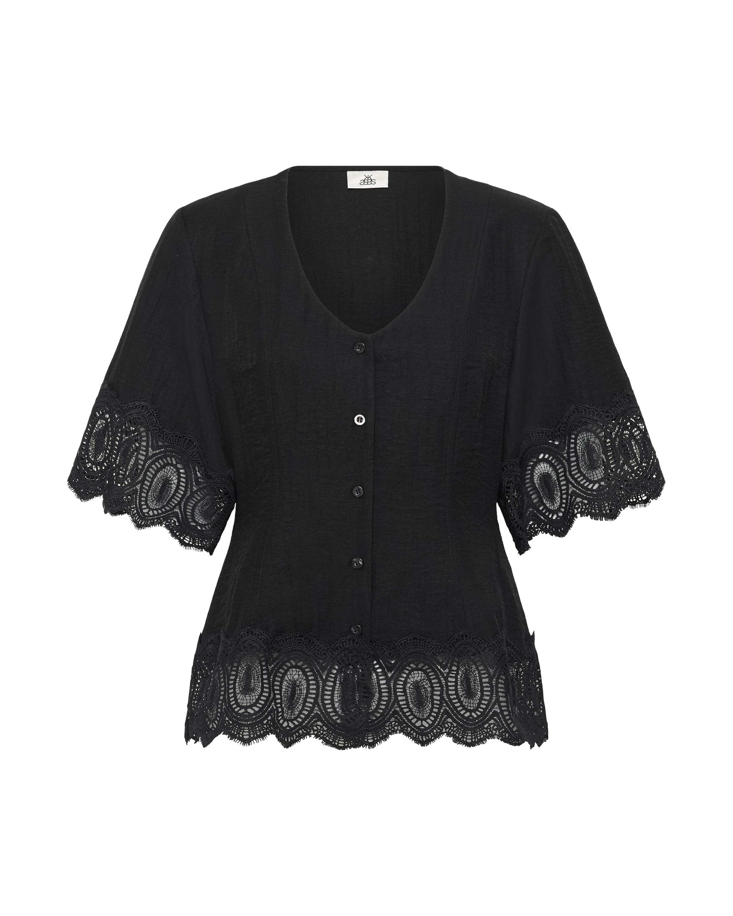 KAREN BY SIMONSEN Blouse 'KBUrith' in Black: front