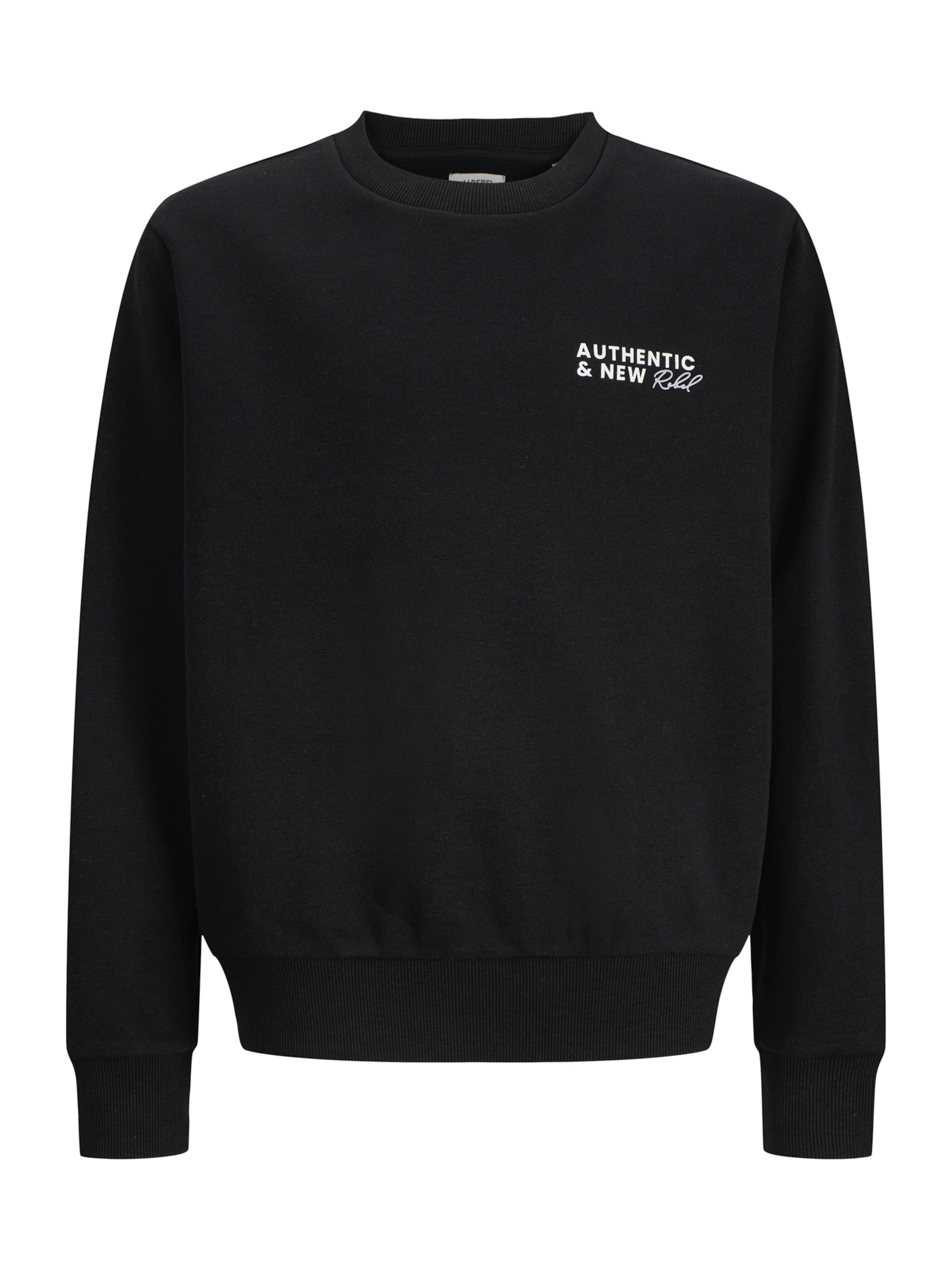 JJ Rebel Sweatshirt 'JREBHAYDEN' in Zwart: voorkant