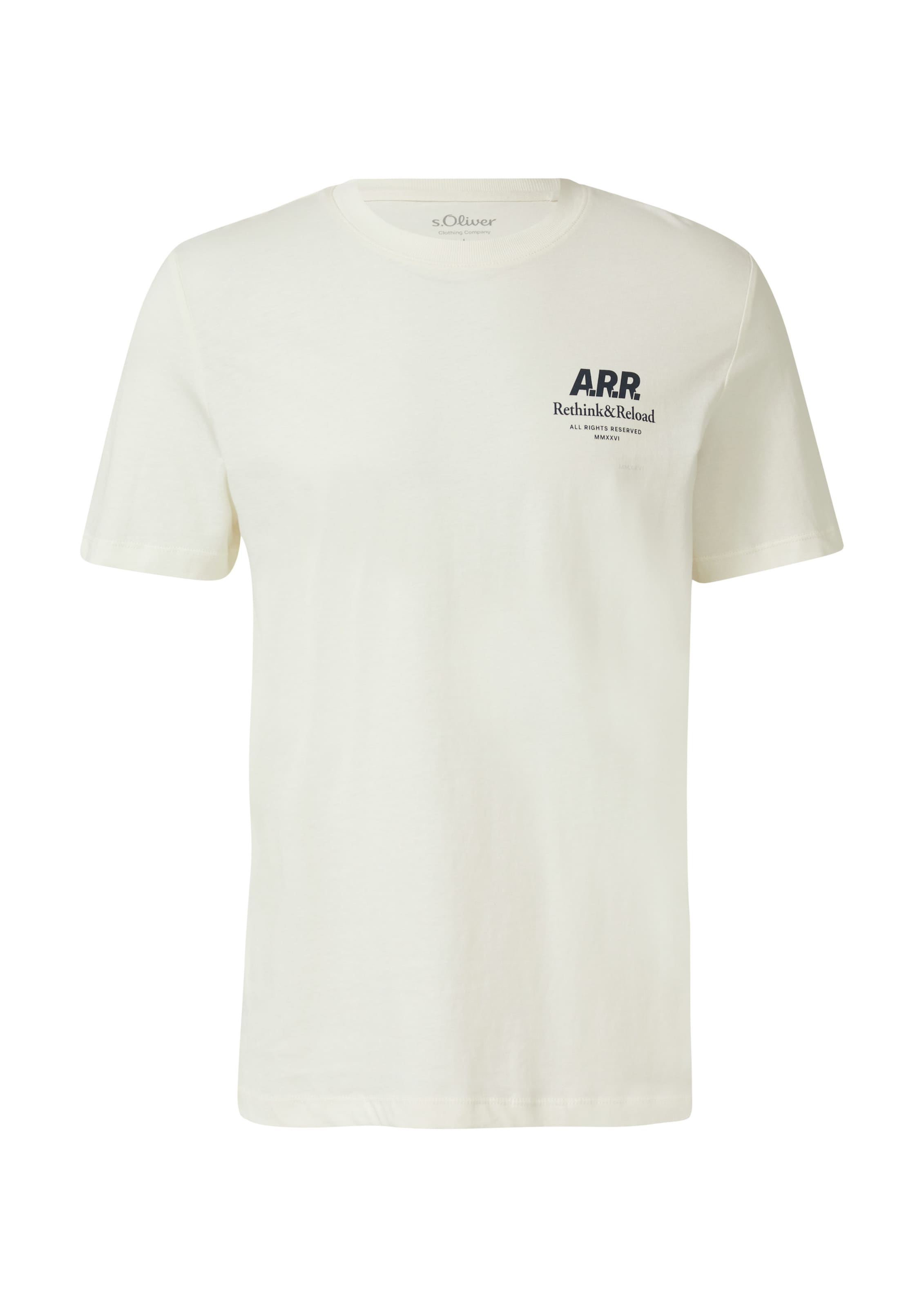 T-Shirt s.Oliver en beige : devant