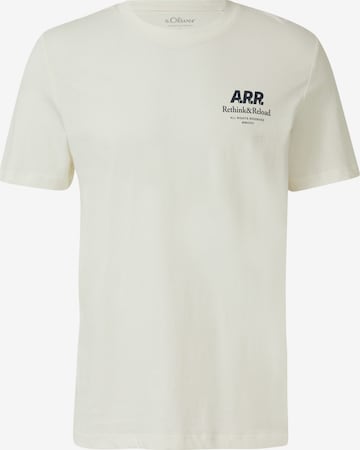 T-Shirt s.Oliver en beige : devant