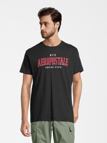 AÉROPOSTALE T-Shirt in Schwarz: Vorderseite