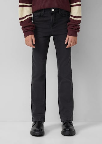 s.Oliver Flared Jeans ' BEVERLY ' in Grijs: voorkant