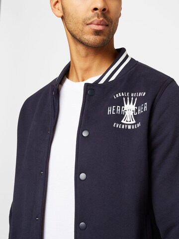 Herrlicher Zip-Up Hoodie 'Bennet' in Blue