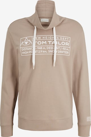 TOM TAILOR Sweatshirt in Beige: voorkant