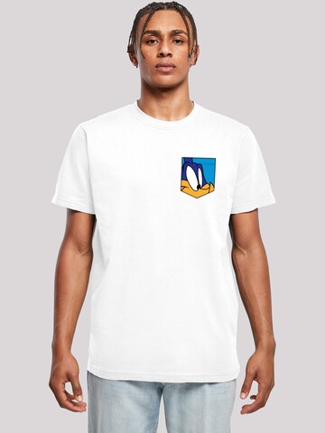 T-Shirt 'Looney Tunes Road Runner Face' F4NT4STIC en blanc : devant