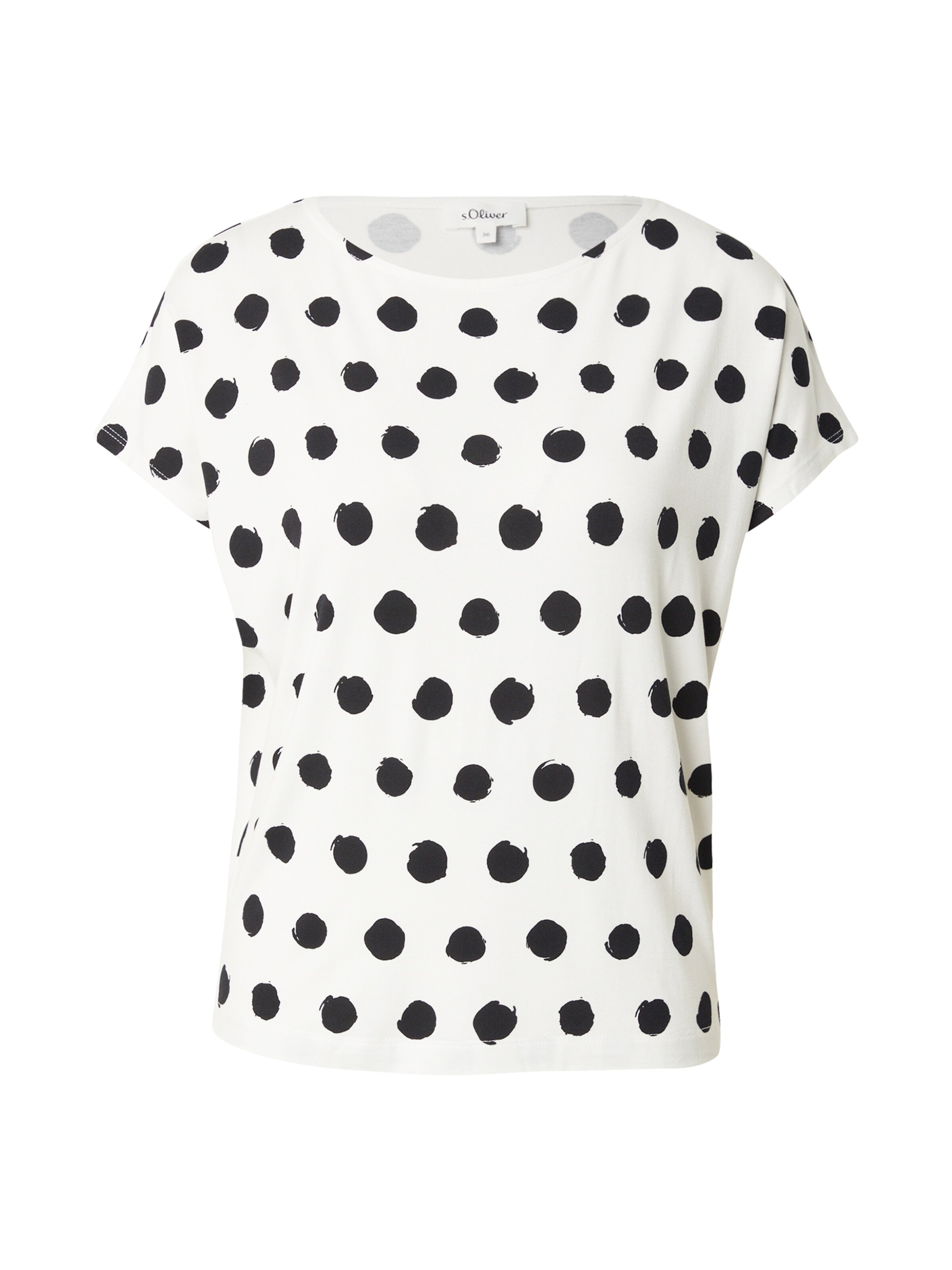 T-shirt s.Oliver en blanc : devant