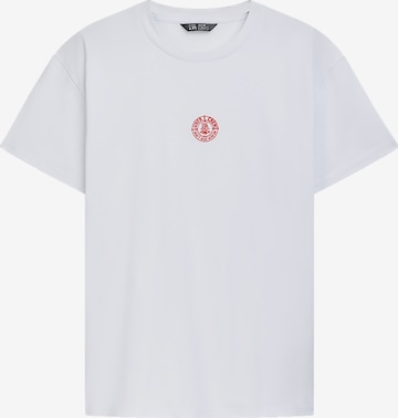 T-Shirt 'DMWU' Unfair Athletics en blanc : devant