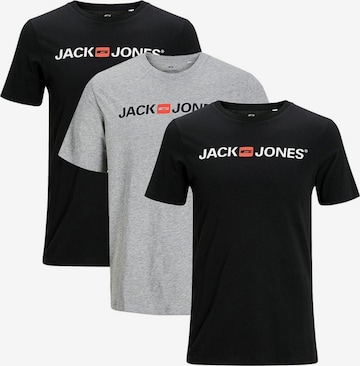 JACK & JONES Shirt 'Basic' in Black: front