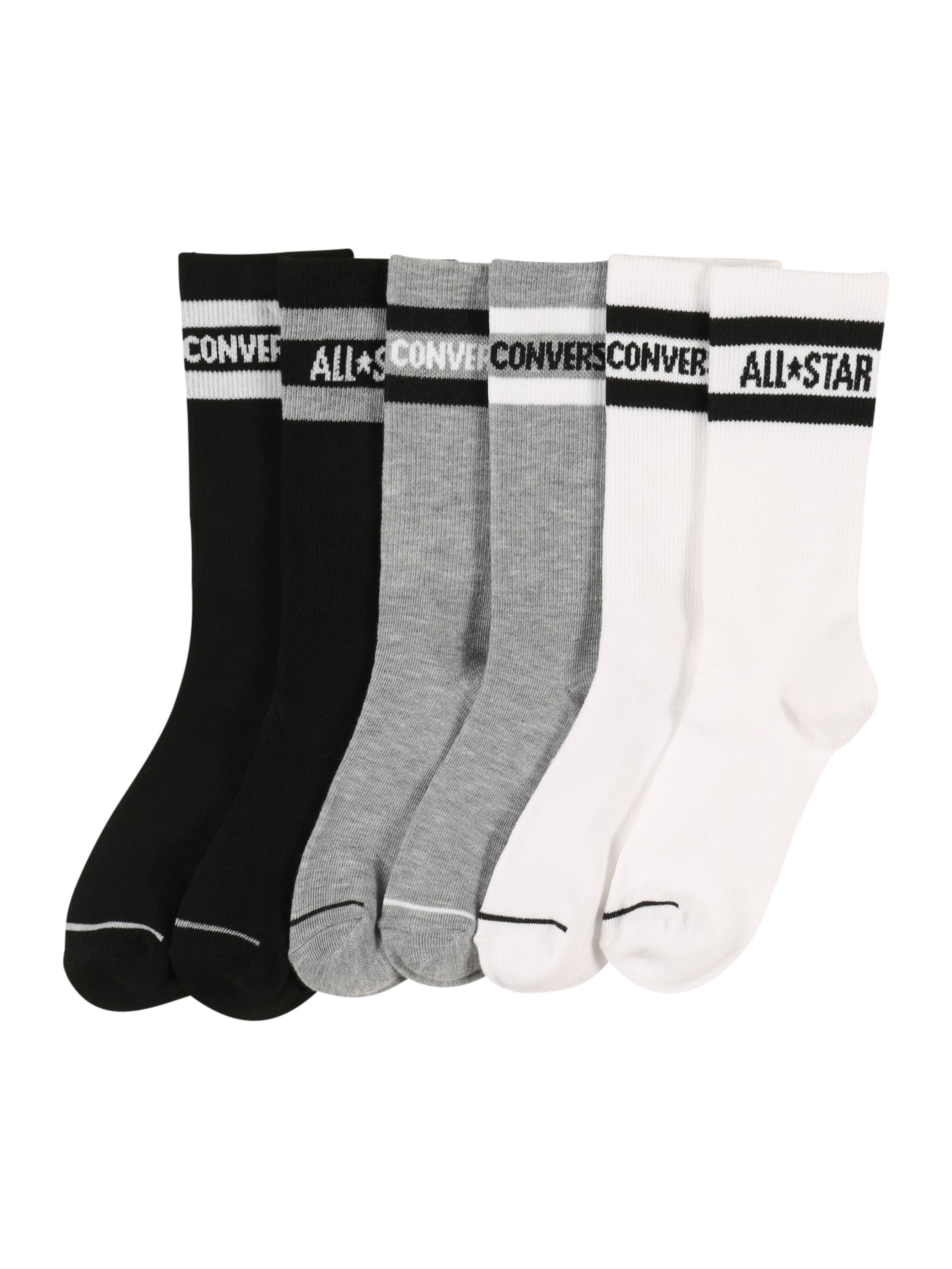 Șosete de la CONVERSE pe gri: față