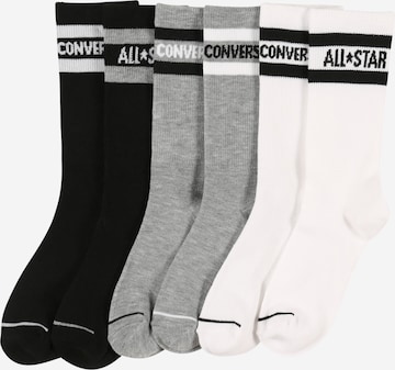 Chaussettes CONVERSE en gris : devant