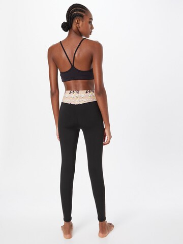 Skinny Pantalon de sport 'Love' DELICATELOVE en noir