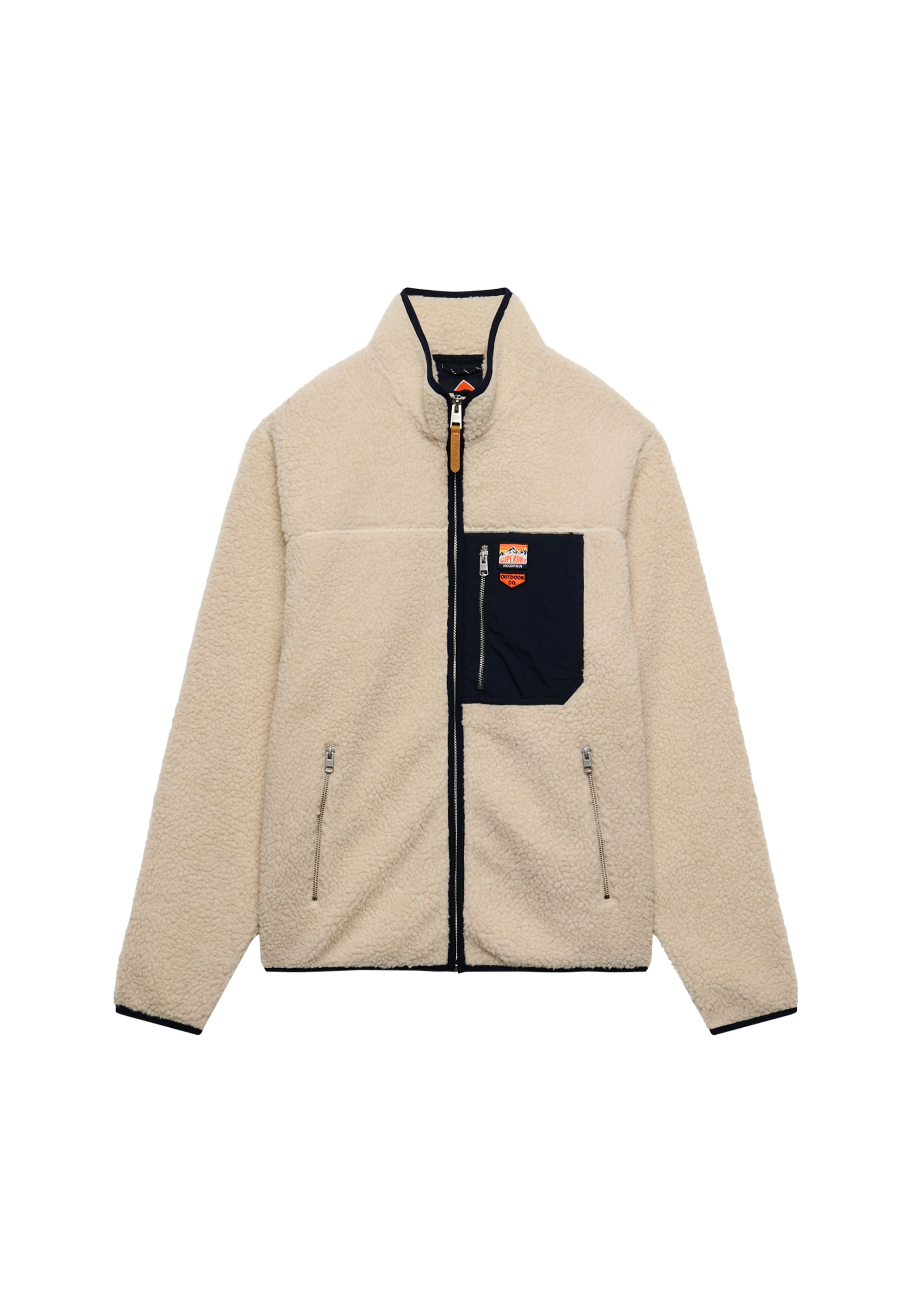 Superdry & Co Bluza polarowa w kolorze beżowy: przód