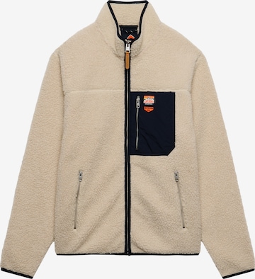 Superdry & Co Bluza polarowa w kolorze beżowy: przód