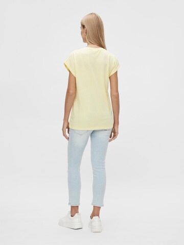 MAMALICIOUS Shirt 'VACAY' in Gelb