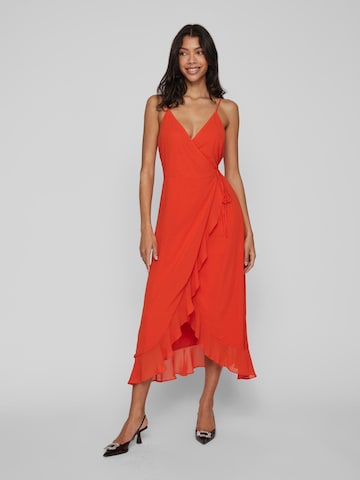 oranžinė VILA Kokteilinė suknelė: priekis
