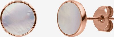 PURELEI Ohrringe in rosegold / perlweiß, Produktansicht
