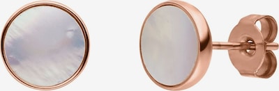 PURELEI Boucles d'oreilles en or rose / blanc perle, Vue avec produit
