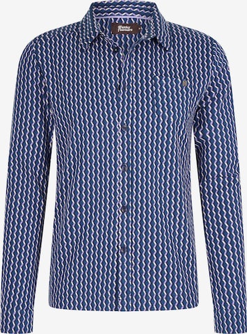 4funkyflavours Regular fit Button Up Shirt 'Only Have Eyes 42' in Blue: front