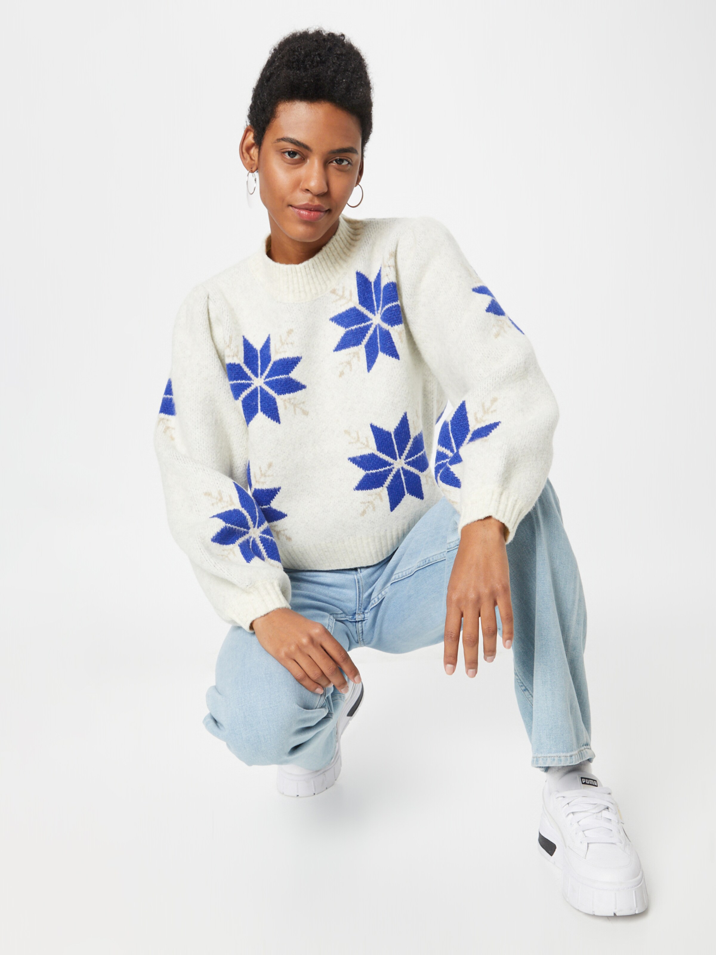 Lollys Laundry Sweater Suki in Blue ABOUT YOU