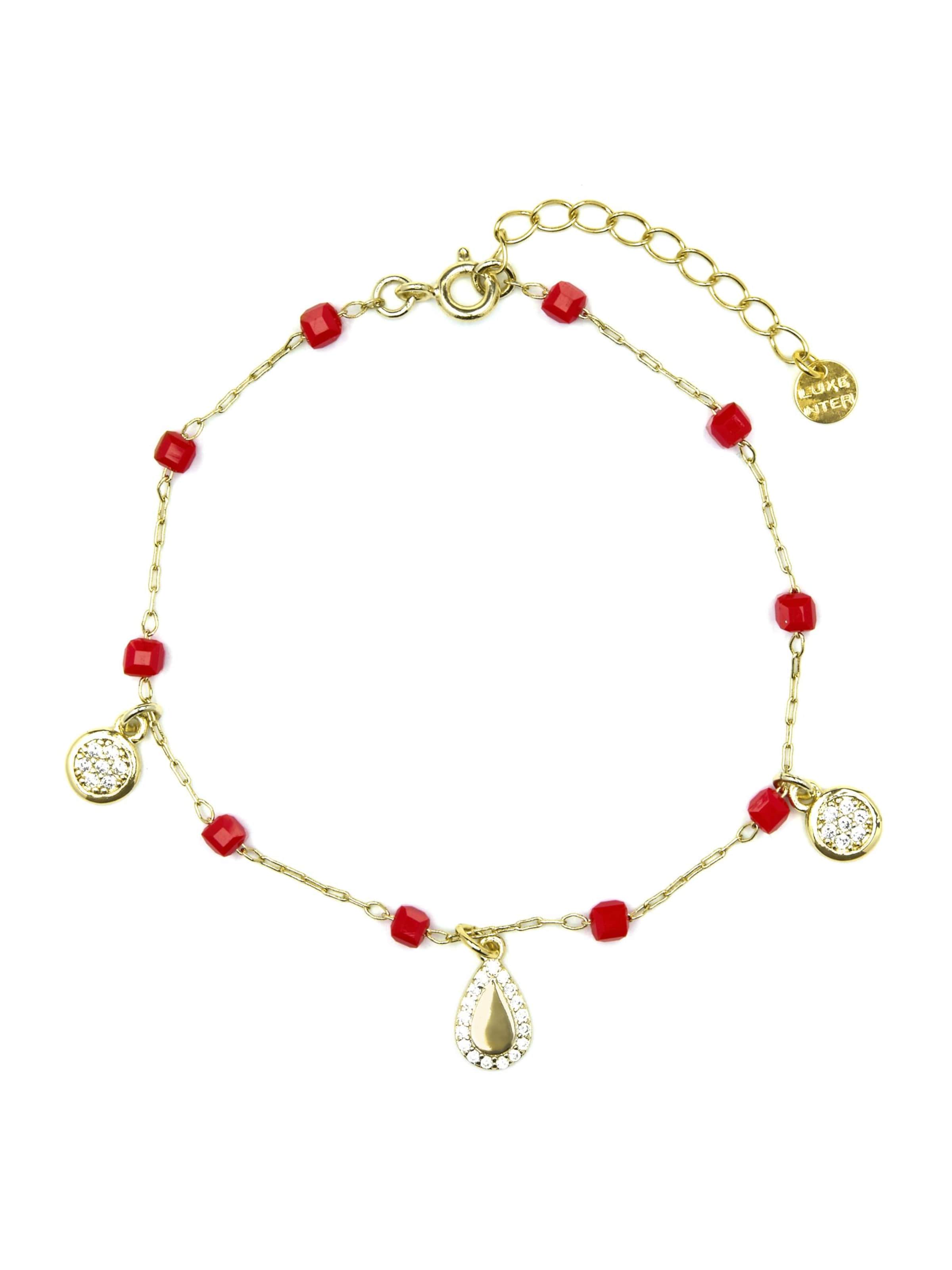 Luxenter Armband 'Kirrio' in Rood