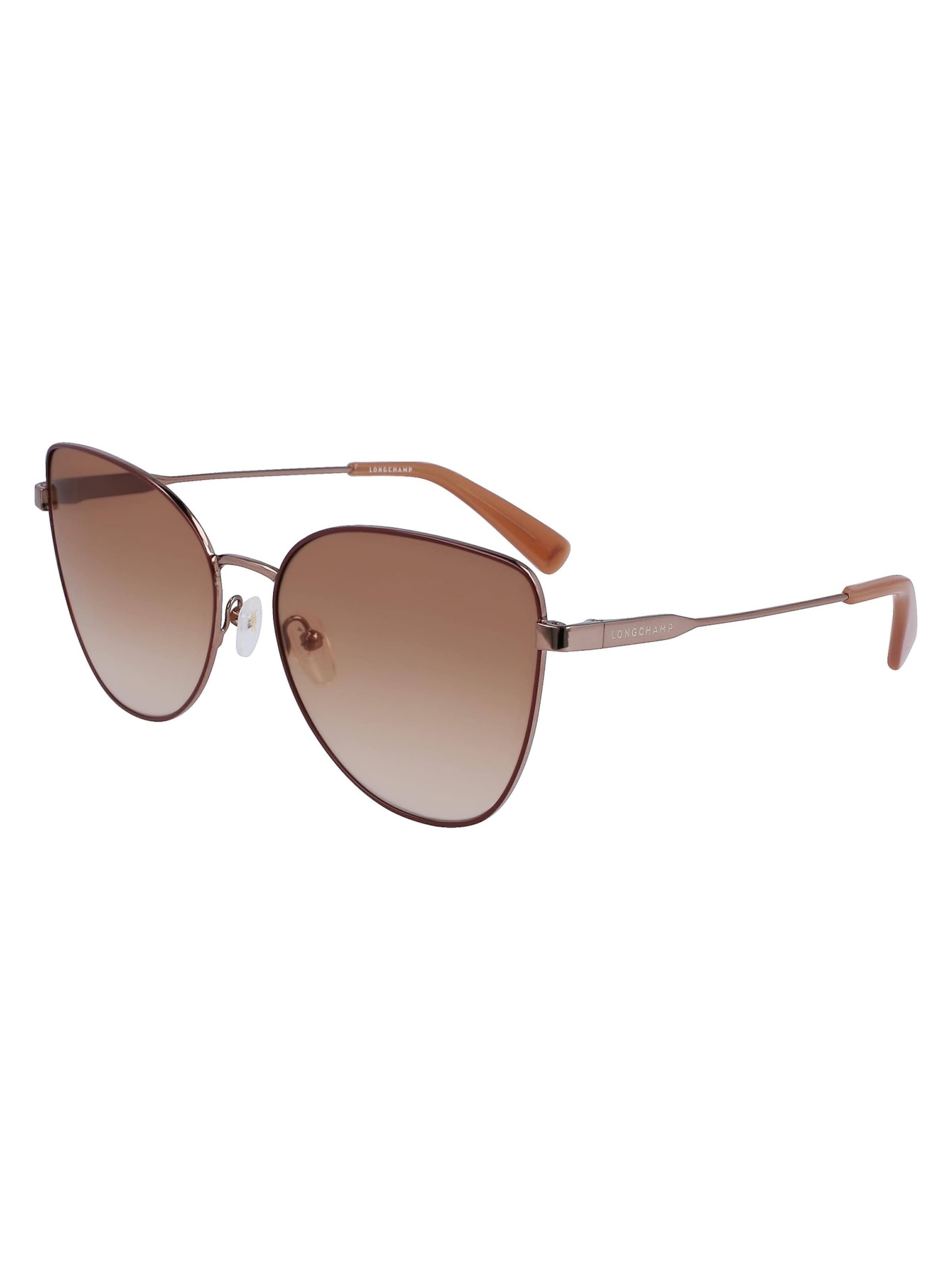 Longchamp Sunglasses in Gold: front