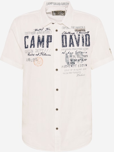 CAMP DAVID Krekls kamuflāžas / pelēks / gaiši oranžs / balts, Preces skats