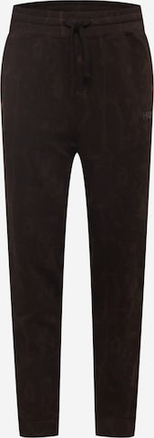 HUGO Red Tapered Trousers 'Danther' in Brown: front