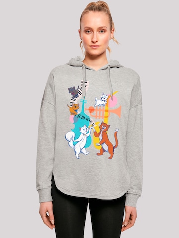 Sweat-shirt 'Disney Aristocats Dancing' F4NT4STIC en gris : devant