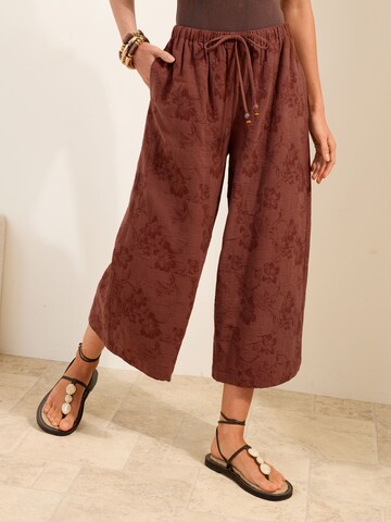 Wide Leg Pantalon Friends Like These en marron
