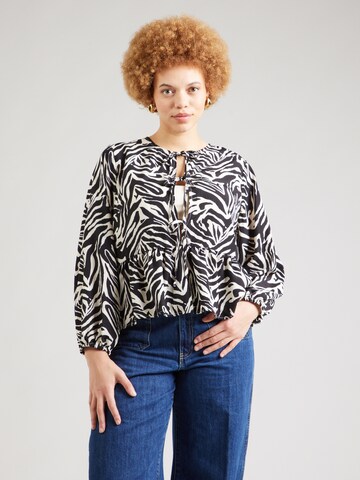 Camicia da donna 'CARGRAPHIE' di ONLY Carmakoma in nero: frontale
