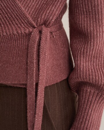 WE Fashion Neuletakki värissä vaaleanpunainen