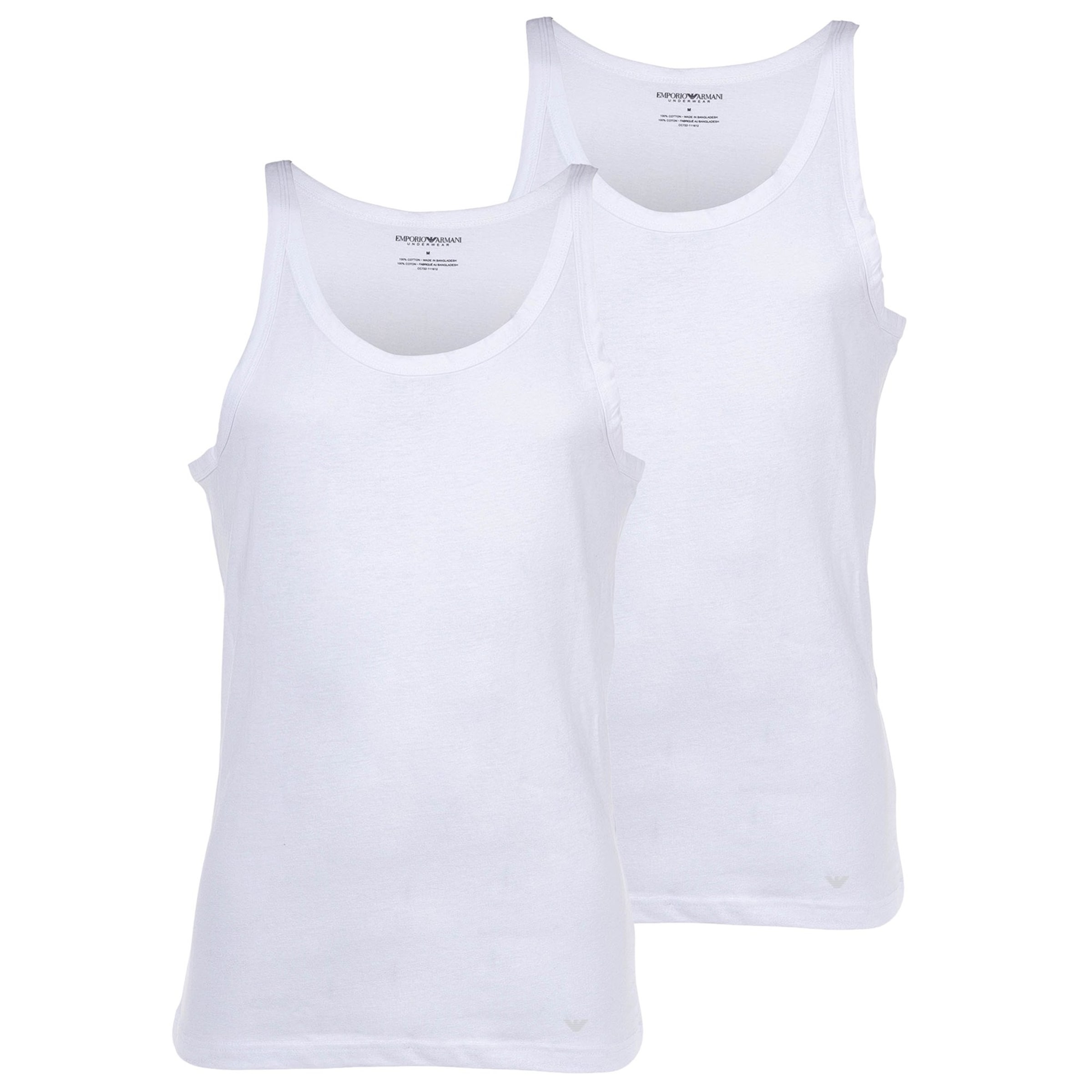 Maillot de corps Emporio Armani en blanc : devant
