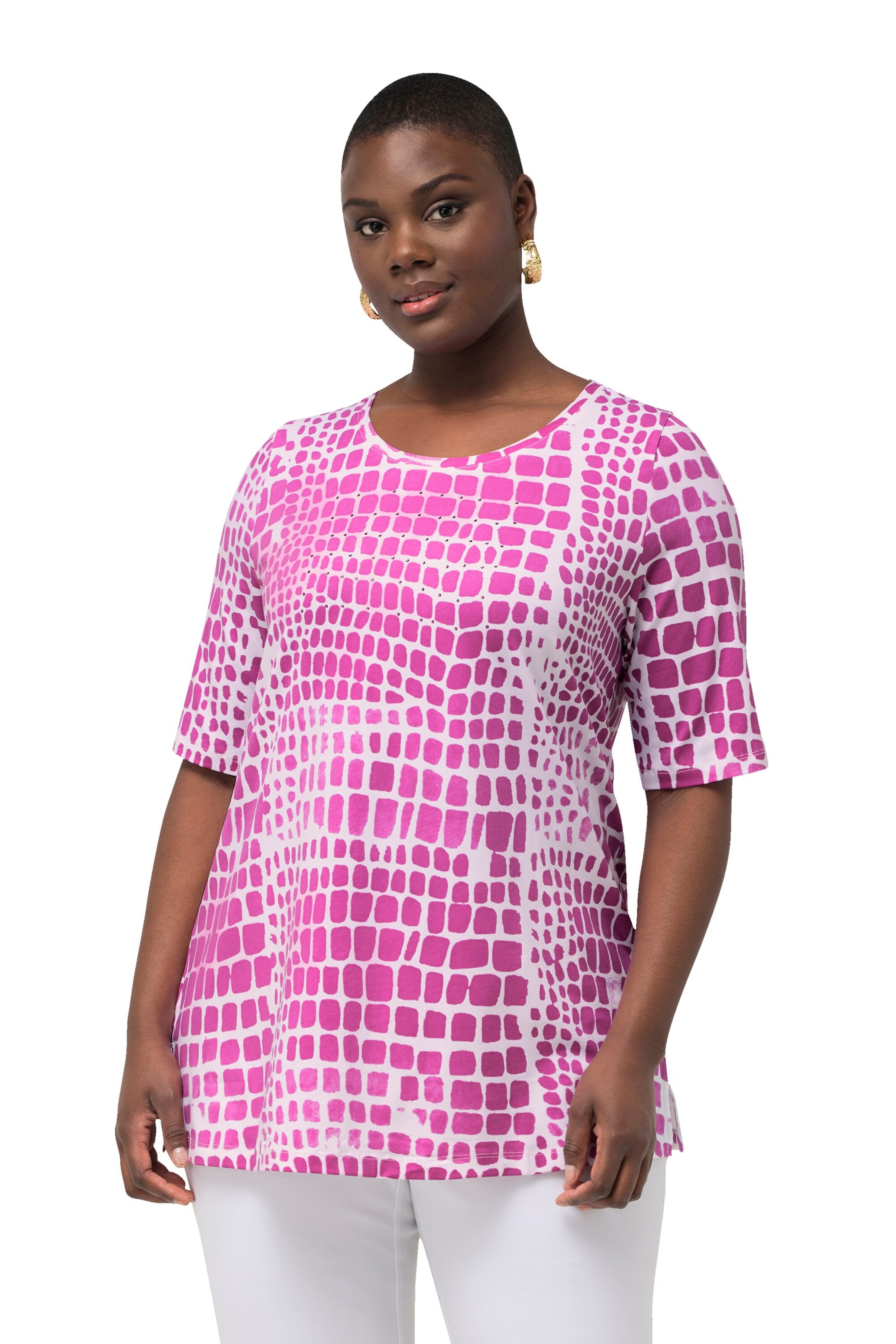 Ulla Popken Shirt in Pink: front